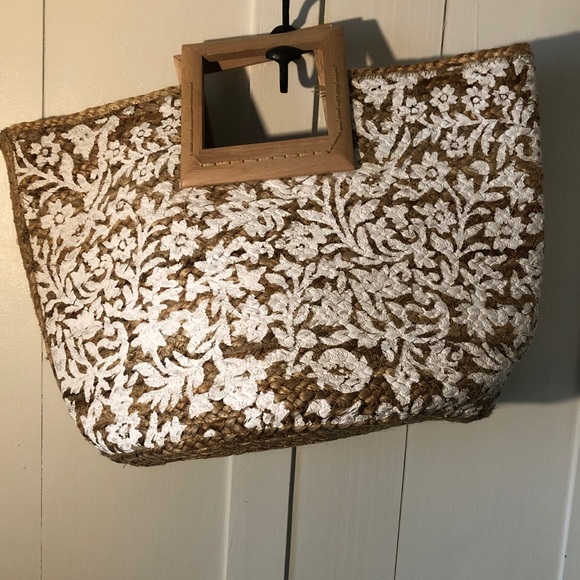 Antik Kraft Woven Jute Bag New - Picture 4 of 6